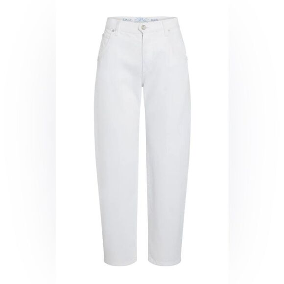 Adriano Goldschmied Daily Blue Mantra Barrel White Denim Jean NWT30